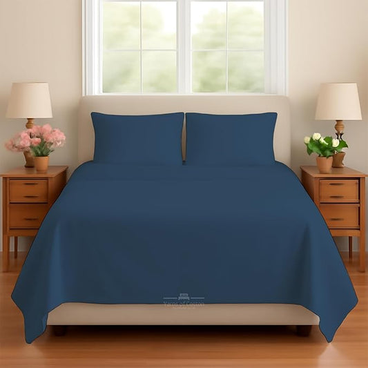 Sleeper Sofa 4 Piece Bed Sheet Set Premium Quality 100% Cotton 500 Thread Count by Yarns+of+Cotton