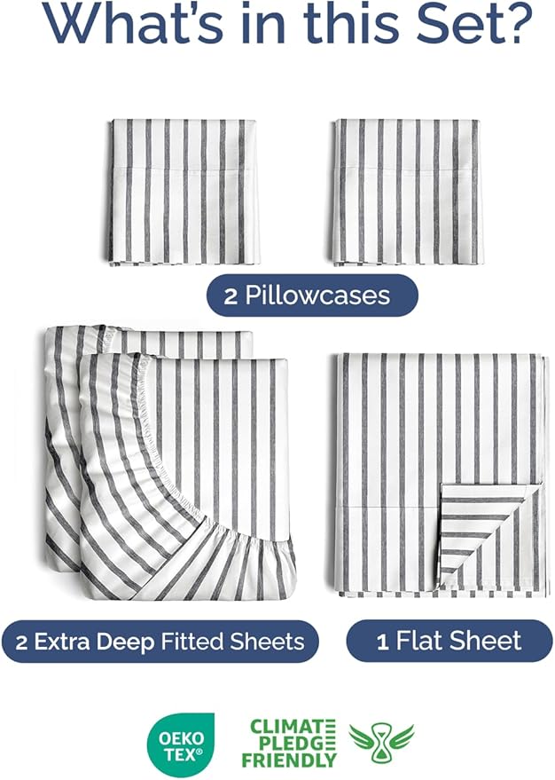 Extra Deep Pocket Split King Sheets - Image 2