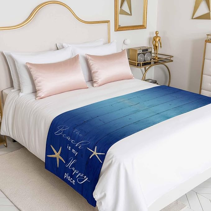 Happy Beach Place Marine Starfish Bed Runners - Image 9