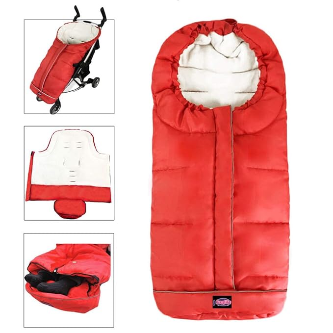 Waterproof Universal Stroller Bunting Bag, 3in1 Use Baby Sleeping Bag Adaptable by funlife