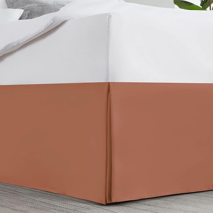 Nestl Rust Bed Skirt Cal King Size - Image 2