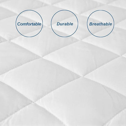 RV Short Queen Mattress Topper Pad Protector Waterproof, Absorbent 60" x 75" - Image 2