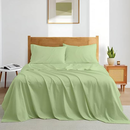 Luxury Queen Sleeper Sofa Bed Sheet Set, 100% Egyptian Cotton, 338 Thread Count by SHREEM+LINEN
