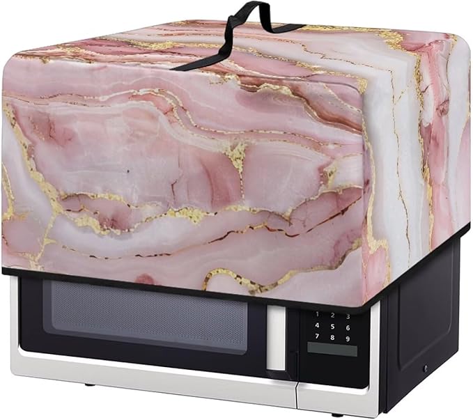 Microwave Oven Cover, Marble Dust Oil Proof Polyester Waterproof Fabric Cloth by Unknown