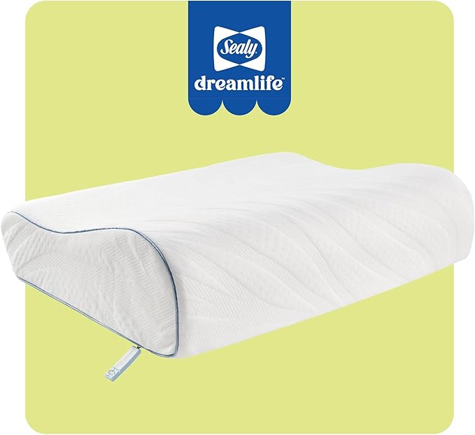 SEALY Dreamlife Standard Size Contour Memory Foam Pillow - Image 9