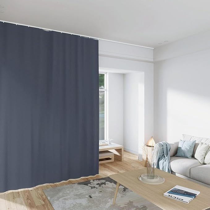 Room Divider Curtains Total Blackout Privacy Curtain Panel Room Thermal - Image 6