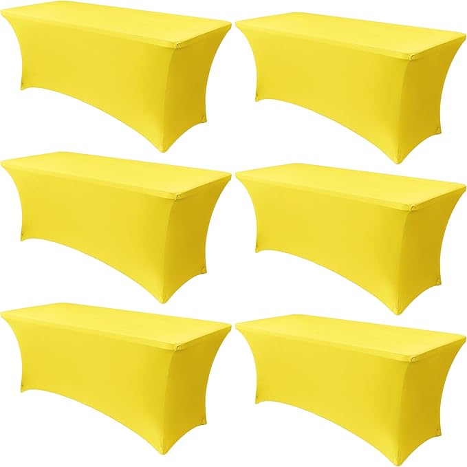 Obstal 6 Pack Stretch Spandex Table Covers by Obstal