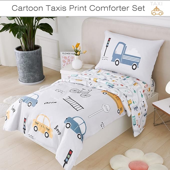 PERFEMET 4 Pcs Toddler Bedding Set - Image 2