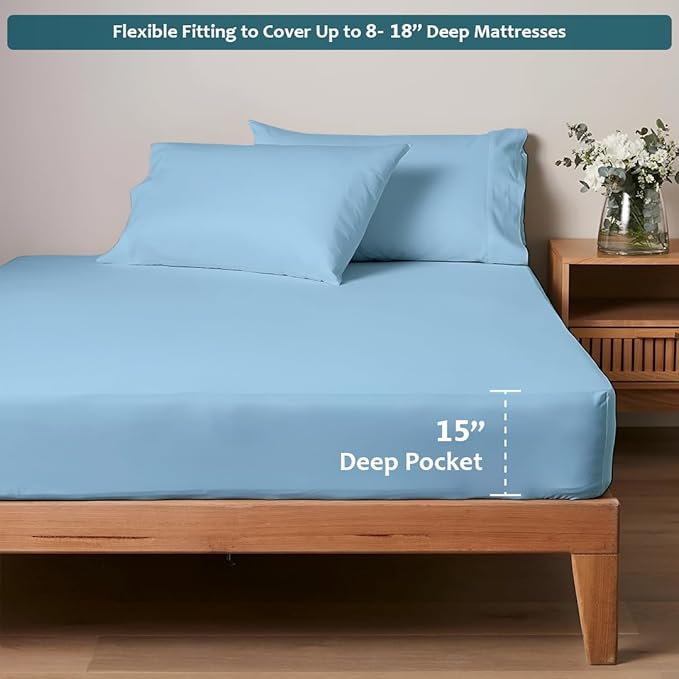 Deep Pocket King Sheets Set - Image 3