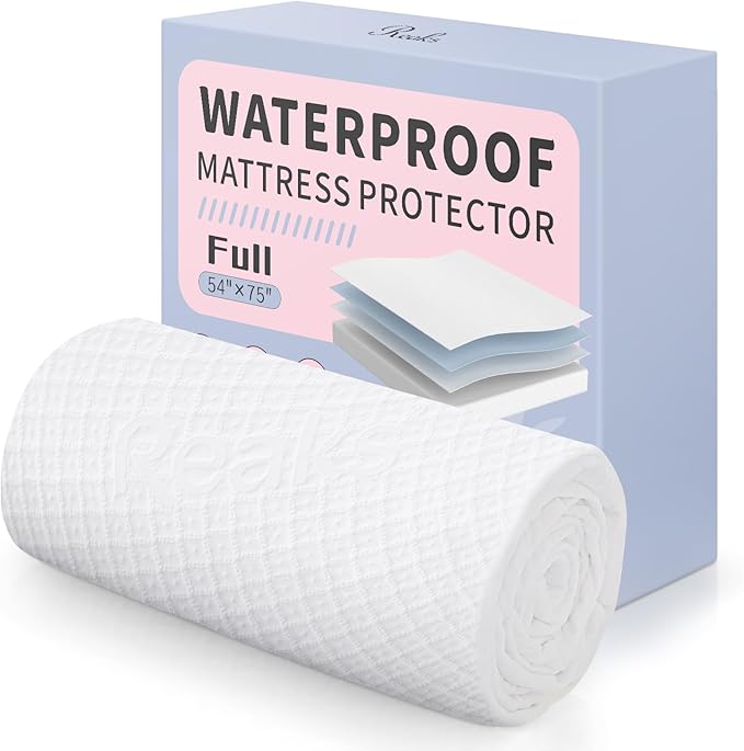 Full Size Bed Waterproof Mattress Protector Fitted Mattress Pad Cover - Image 6