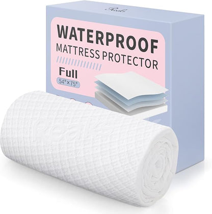 Full Size Bed Waterproof Mattress Protector Fitted Mattress Pad Cover - Image 6