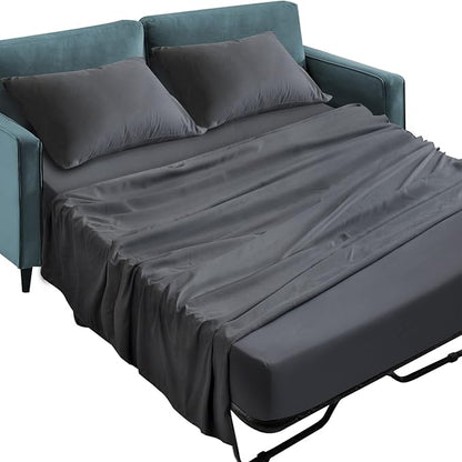 SPRINGSPIRIT Sleeper Sofa Queen Sheets Set, 4 Piece Bed Sheets Set Up to 8" by SpringspiritBedding
