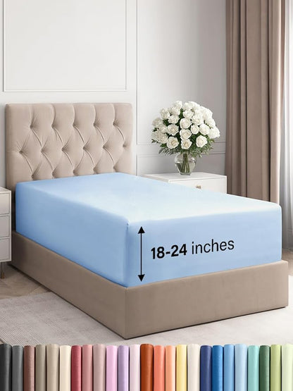 Extra Deep Twin Fitted Sheet by CGKUnlimited