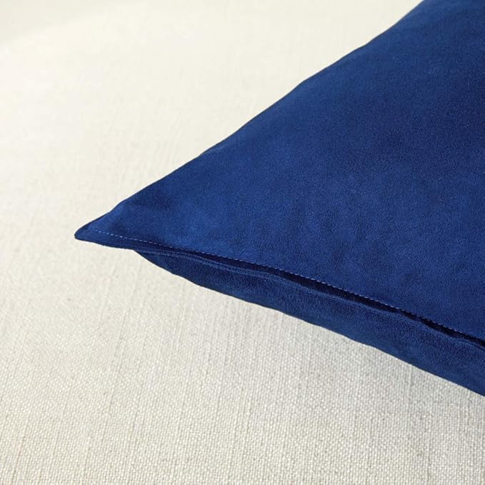 Fancy Homi 2 Packs Premium Faux Suede Decorative Throw Pillow Covers, Super - Image 4