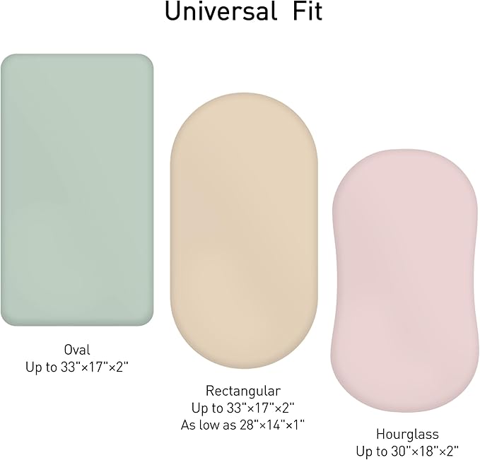 Muslin Bassinet Fitted Sheets, 2 Pack - Image 4