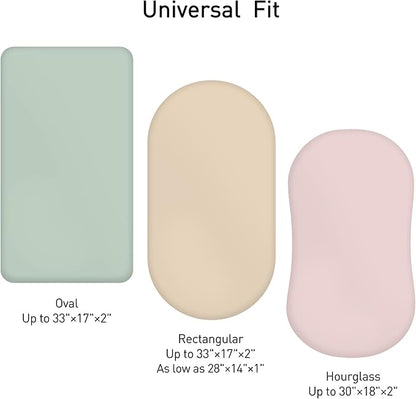 Muslin Bassinet Fitted Sheets, 2 Pack - Image 4