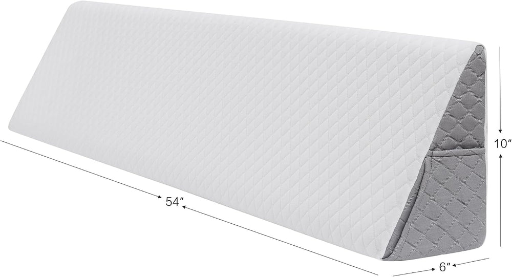 Wedge Pillow Headboard Full Size - Ergonomic Support for Sleeping, Post-Surge...