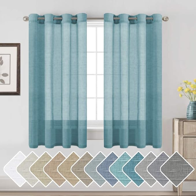 Window Treatments Linen Curtain Panels Open Weave by HVERSAILTEX