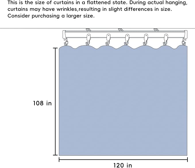 Room Divider Curtains Total Blackout Privacy Curtain Panel Room Thermal - Image 7