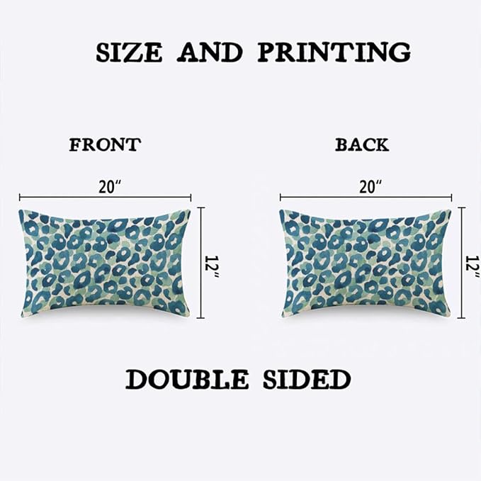 TKS MITLAN Leopard Skin Decorative Pillow Covers Animal Background Watercolor - Image 2