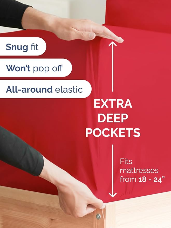 Extra Deep Twin Sheet Set - Image 3