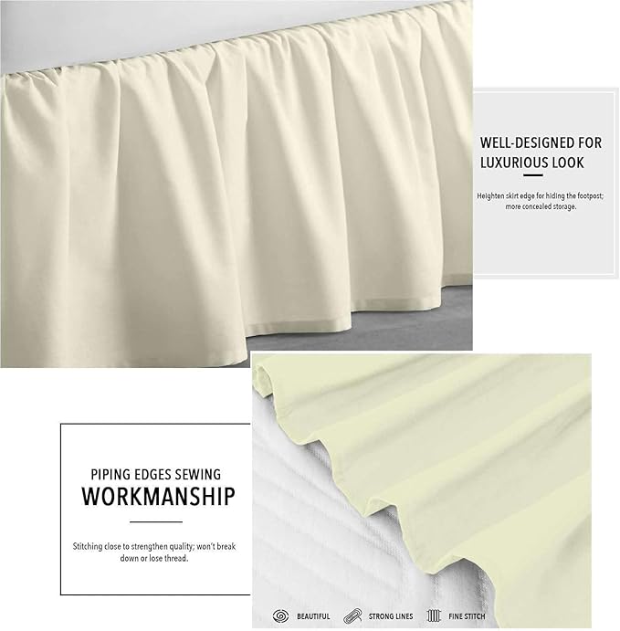 SlumberWell Queen Bed Skirt - Image 3
