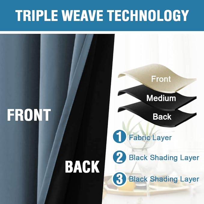 H.VERSAILTEX 100% Blackout Curtains - Image 4