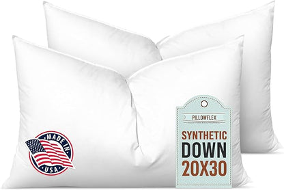 Pillowflex Synthetic Down Alternative Pillow Inserts by Pillowflex