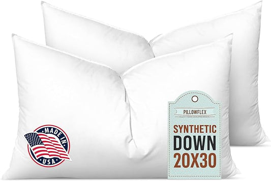 Pillowflex Synthetic Down Alternative Pillow Inserts by Pillowflex