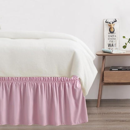 Full Bed Skirt, Elastic Wrap Around Bed Skirt Full Size, Bed Skirts - Image 7
