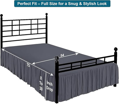 Shreem Linen Ruffled Bed Skirt - Image 5