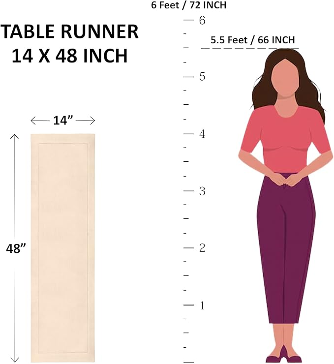 Solino Home Linen Hemstitch Table Runner 48 Inches - Image 7