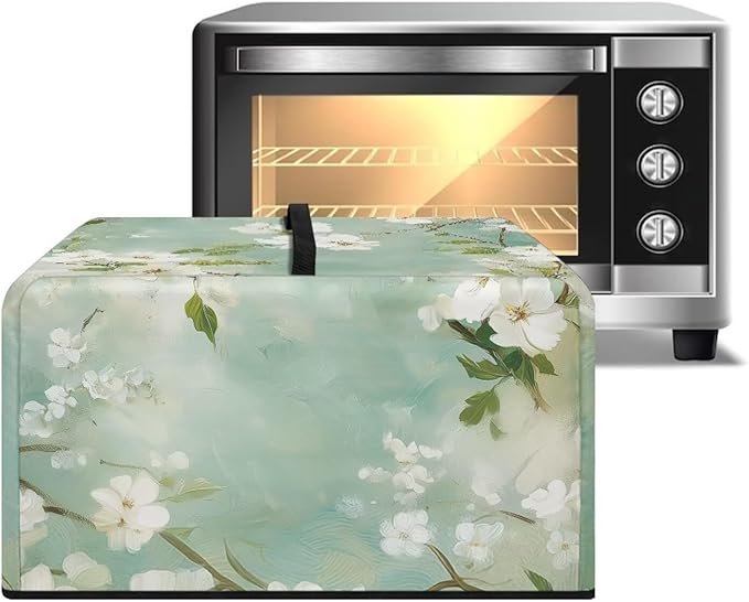 Microwave Oven Cover, Flower Heat-Resistant Waterproof Toaster Oven Dust Cover - Image 2
