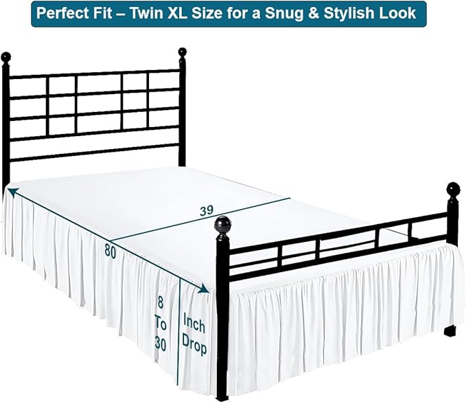 Shreem Linen Ruffled Bed Skirt - Image 5