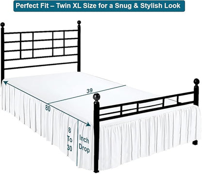 Shreem Linen Ruffled Bed Skirt - Image 5