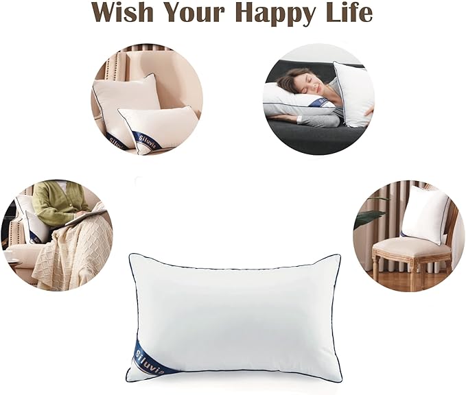 Siluvia Decorative 12x20 Pillow Inserts Set of 2 - Image 6