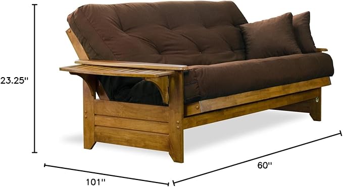 Nirvana Futons Brentwood Tray Arm Futon Sofabed Set - Image 2
