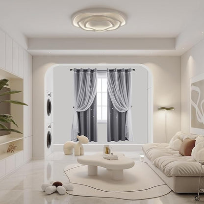 indistar Star Cutout Kids Window Blackout Curtains - Image 5
