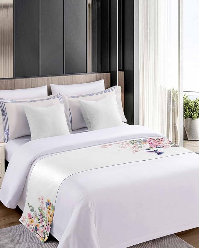 Blossom Floral Hummingbird Bed Runners - Image 5