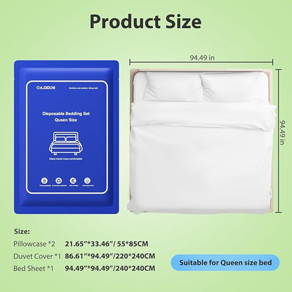 4 PCS Disposable Bed Sheet Queen Size, Disposable Sheet - Image 7