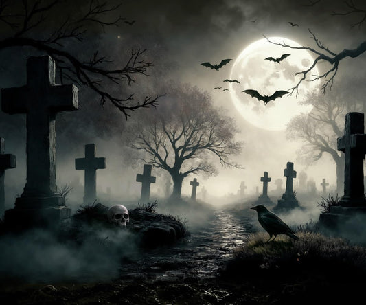 Halloween Backdrop for Photography 10x8ft Gothic Theme Party Decorations