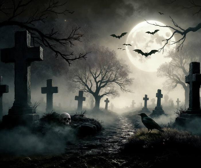 Halloween Backdrop for Photography 10x8ft Gothic Theme Party Decorations
