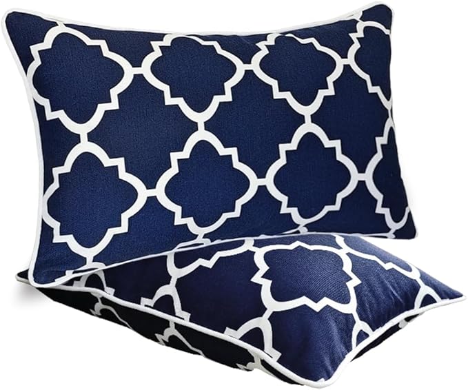 JMGBird Outdoor Waterproof Lumbar Pillows Set of 2 by JMGBird