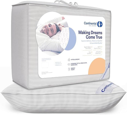 Continental Bedding | Serenity Goose Down Pillow | 700 Fill Power Hungarian - Image 5