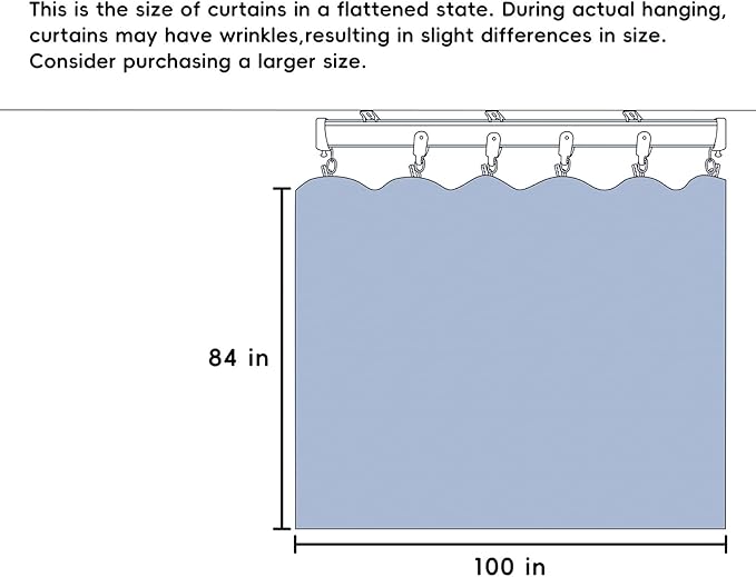 Room Divider Curtains Total Blackout Privacy Curtain Panel Room Thermal - Image 7
