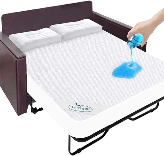 Queen Sofa Bed Terry Mattress Protector Pad Cover 100% Waterproof and - Image 2