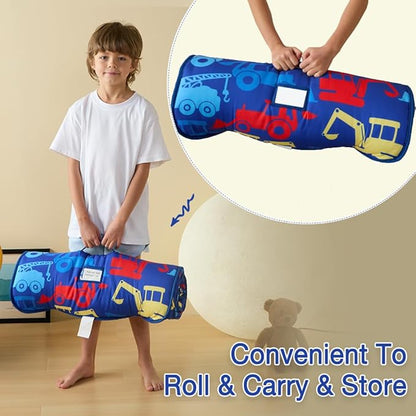 beeweed Toddler Nap Mat, Rollup Design Kid Sleeping Mat - Image 3