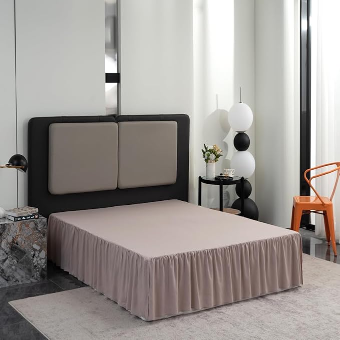 Khaki Bed Skirt Full Size Ruffled Bed Skirt - Image 7