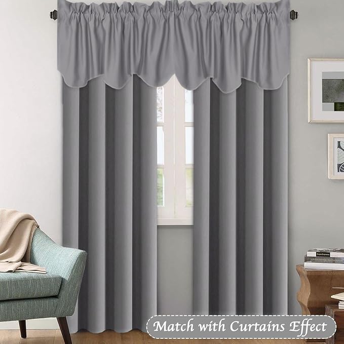 H.VERSAILTEX 2 Panels Blackout Curtain Valances - Image 2