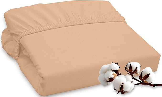 ROYALE LINENS 300 Thread Count 100% Long Staple Combed Cotton Fitted Sheet Twin by ROYALELINENS